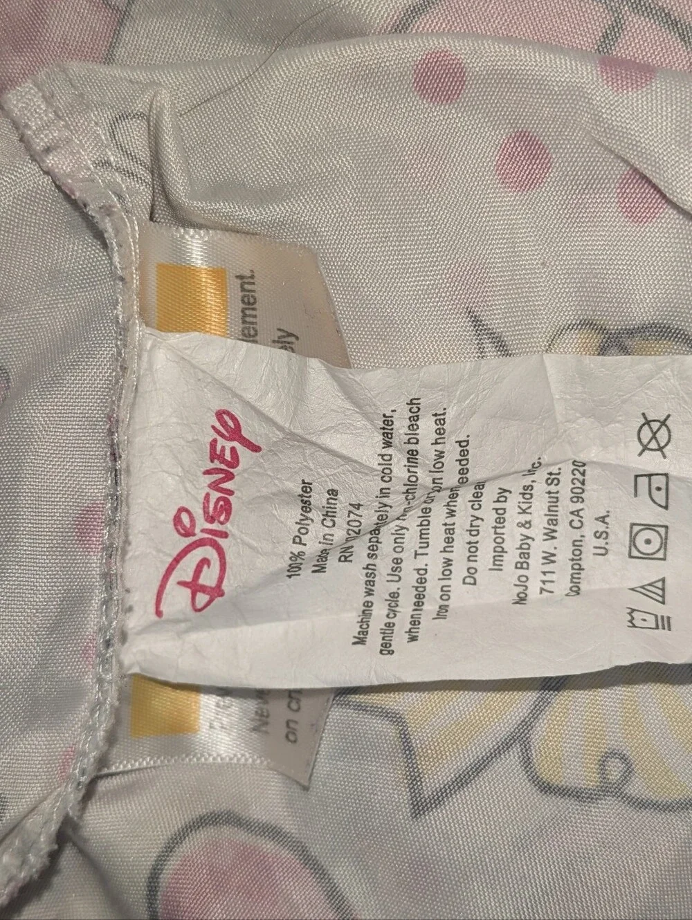 Disney Minnie Mouse Pink Hearts, Bows, and Flowers Fitted Crib/Toddler Sheet